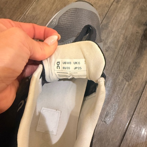 On Running Charcoal and Black Athletic Shoes - Picture 5 of 5